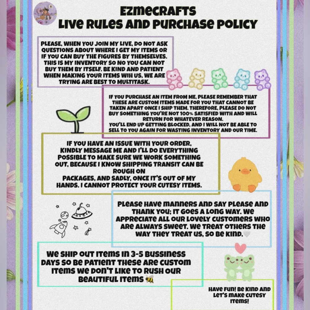 🤍 Notification Flyer For Live show:
on Monday's - Fridays -Saturday's 🫶🏼 - Picture 5 of 5